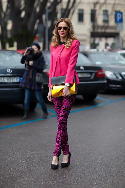 pink-coat-and-printed-pants-1