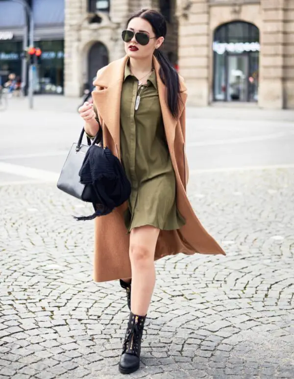 1-olive-green-dress-with-camel-coat-and-boots
