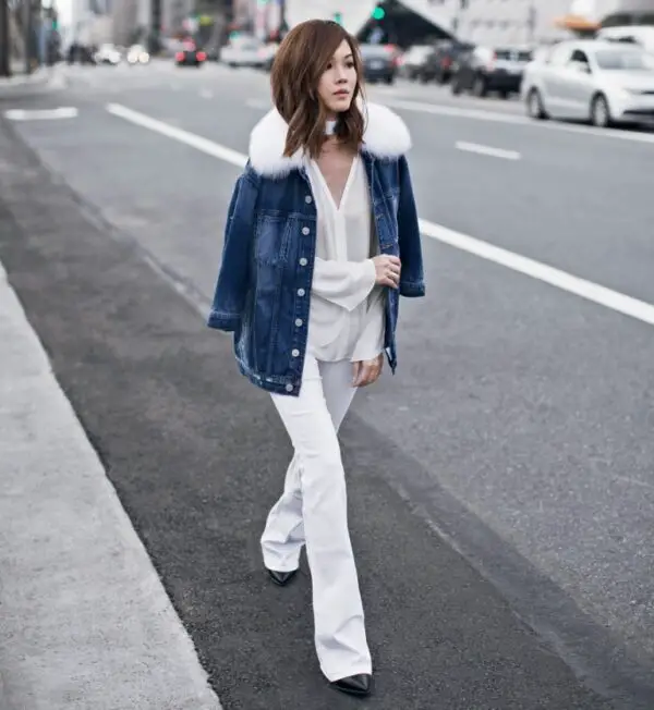 2-all-white-outfit-with-denim-jacket