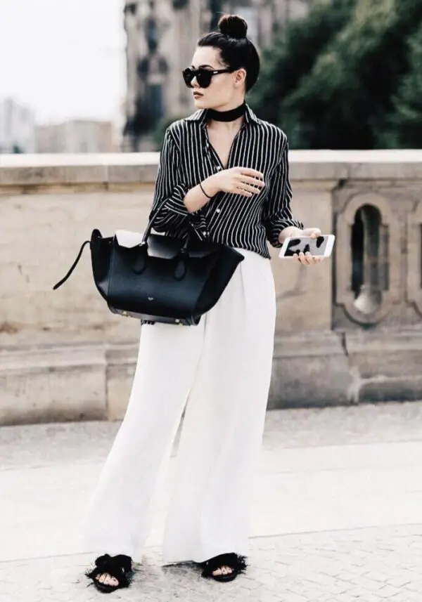 2-button-down-shirt-with-wide-leg-pants