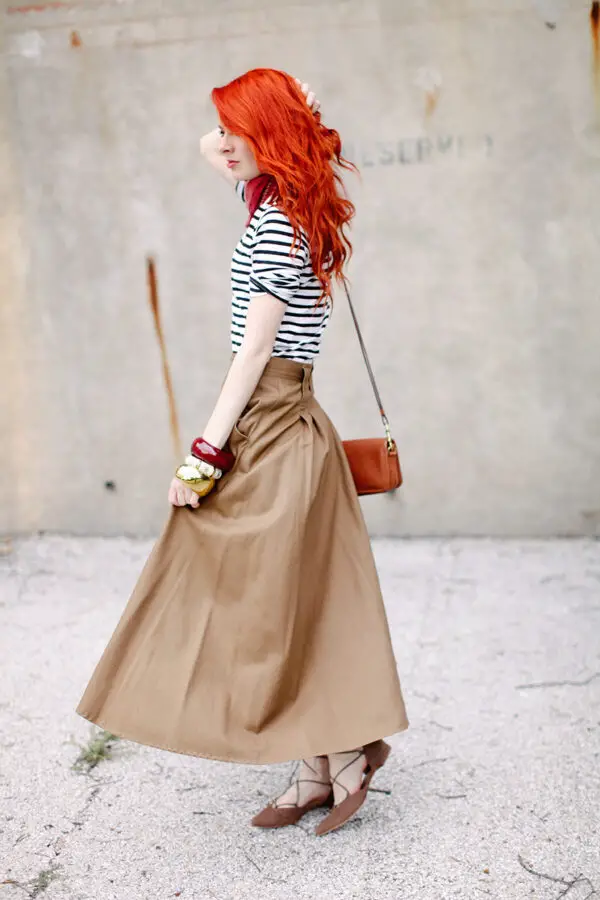 2-striped-tee-with-vintage-skirt