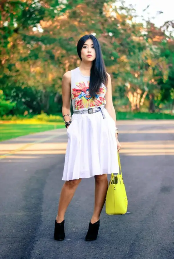3-brightly-printed-tank-woth-skirt-and-yellow-bag