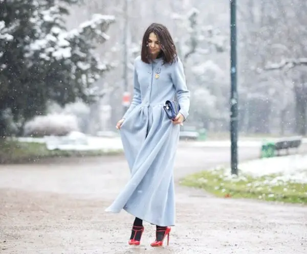 4-pastel-blue-coat-with-brooch-and-red-shoes