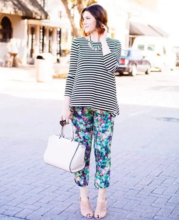 4-stripes-blouse-with-floral-pants