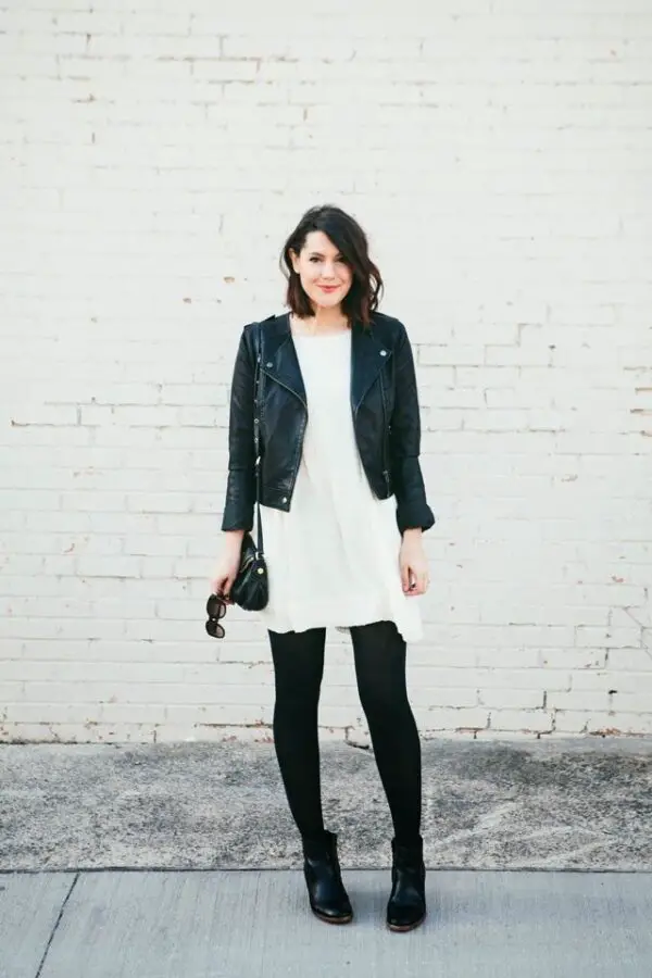 lwd-with-leather-jacket
