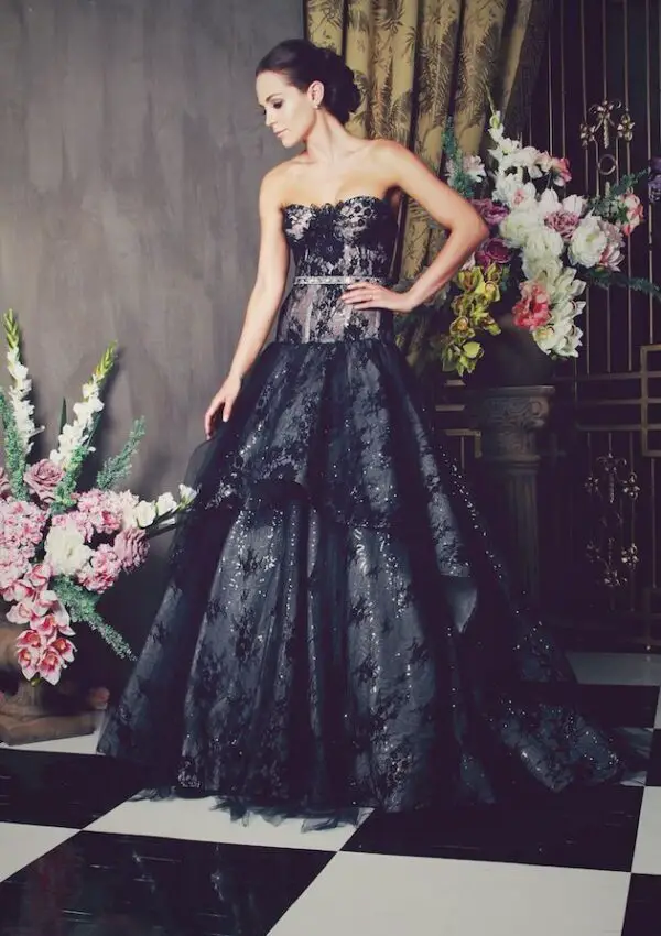 black-wedding-gown