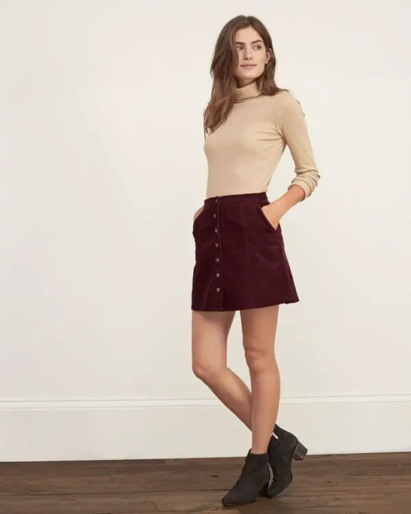 maroon-skirt