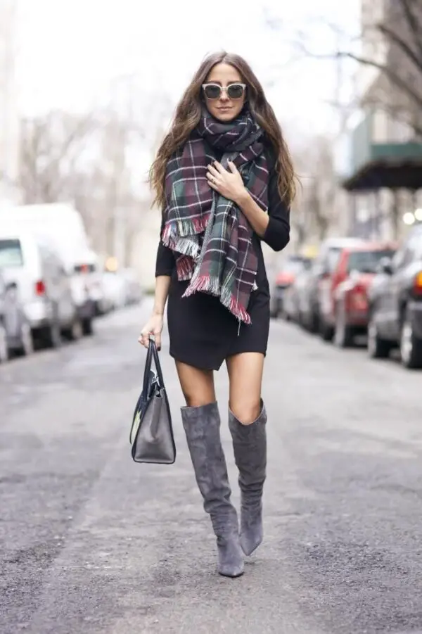 mini-dress-and-gray-boots