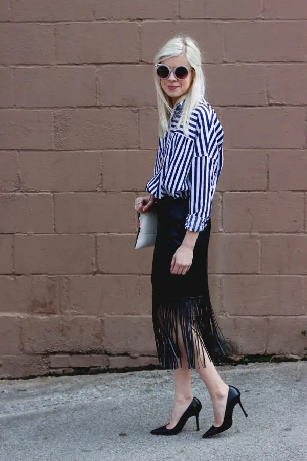 striped-shirt-with-fringe-skirt