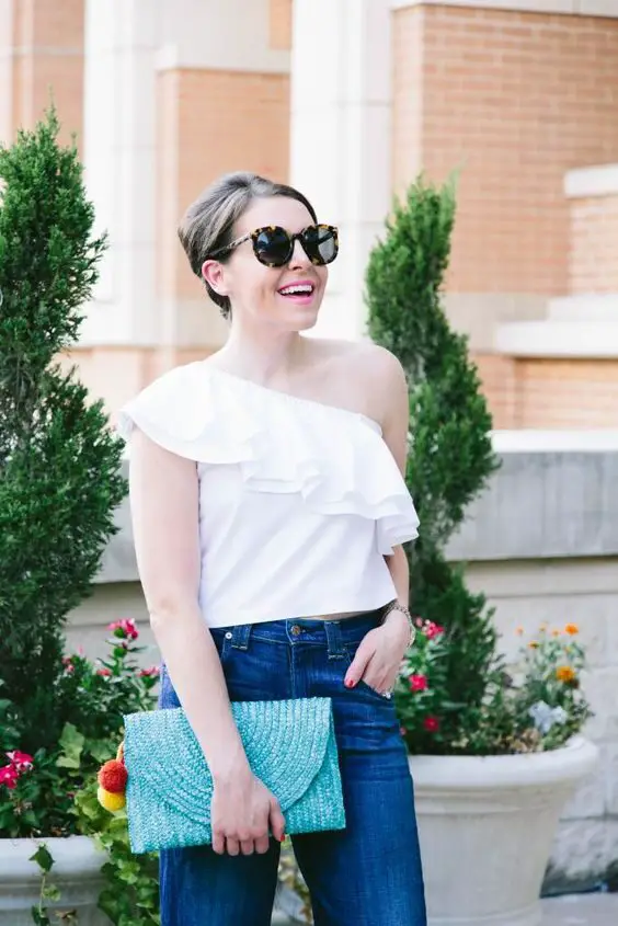white-one-shoulder-top-outfit