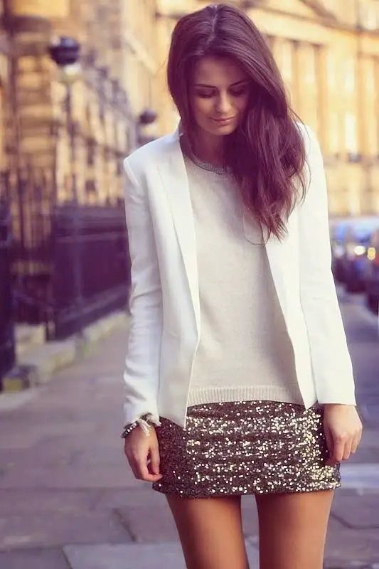 white-top-and-sequin-skirt