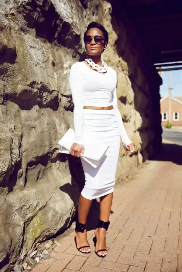 white-top-and-skirt