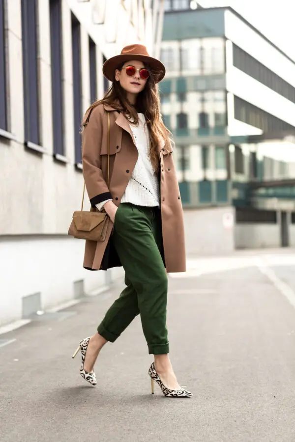 1-animal-print-pumps-with-military-pants-and-coat