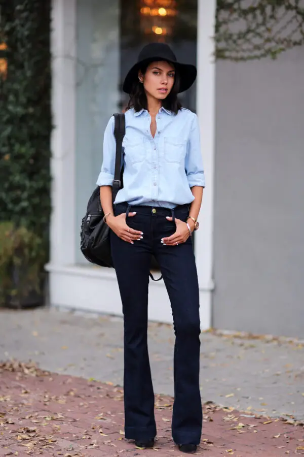 1-bootcut-jeans-with-button-down-shirt
