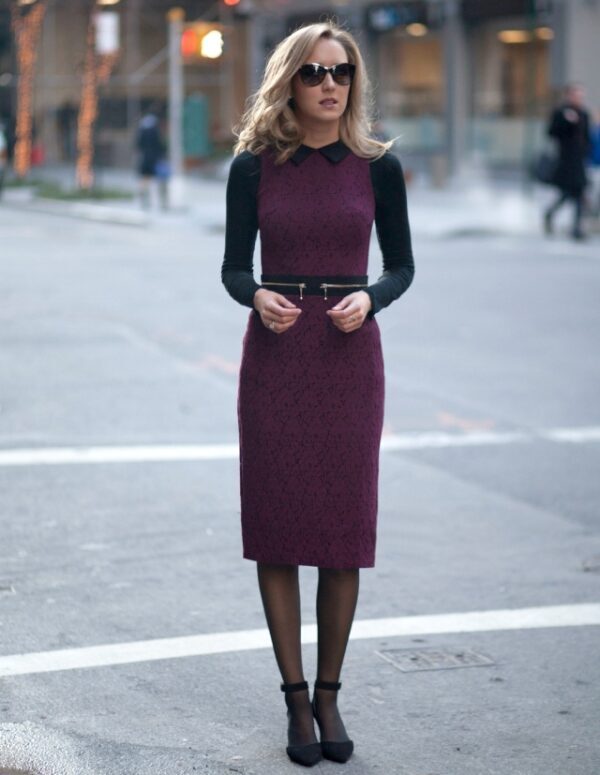 1-cozy-pencil-dress-with-office-sweater