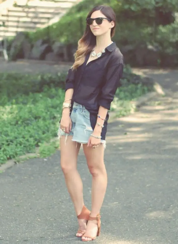 1-cut-off-shorts-with-button-down-blouse