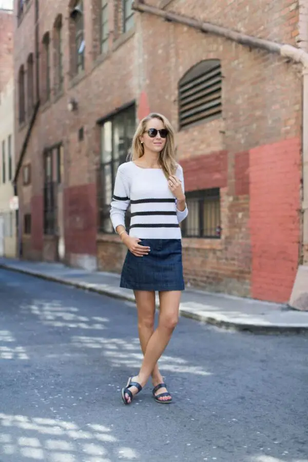 1-denim-skirt-with-striped-top