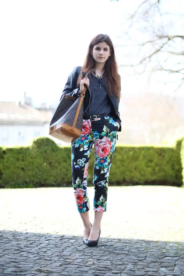 1-floral-pants-with-leather-jacket