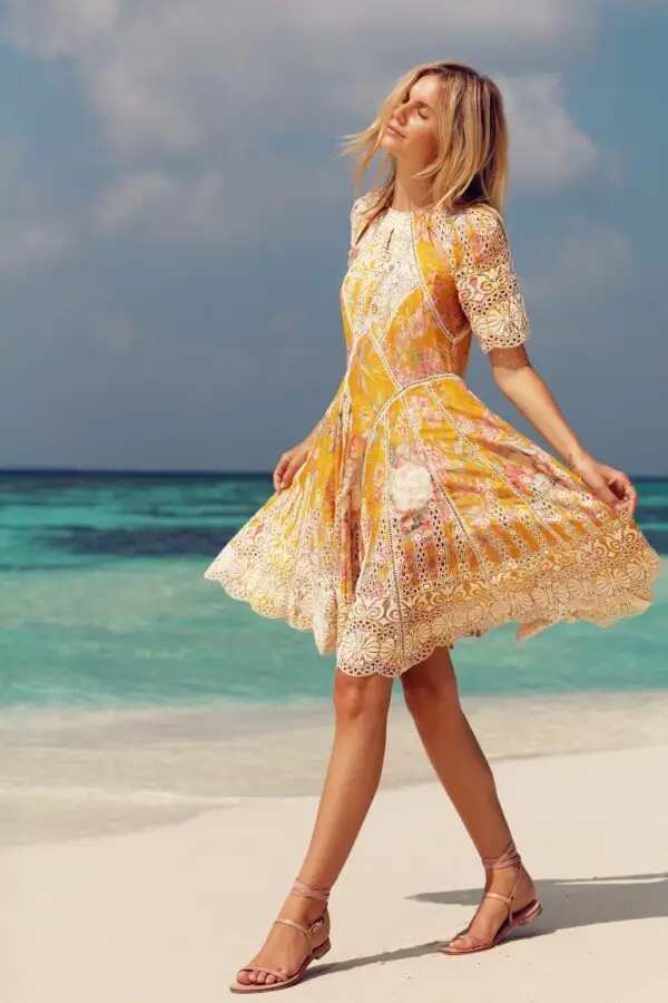 1-floral-print-tea-dress-with-sandals-1
