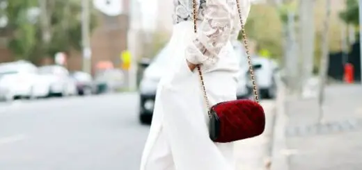 1-lace-blouse-with-palazzo-pants-and-velvet-clutch