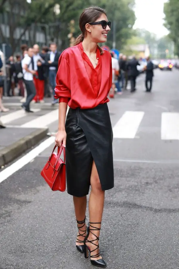 1-leather-skirt-with-red-top