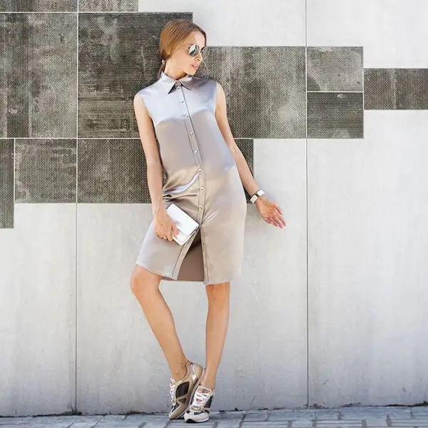 1-metallic-silver-shirtdress-with-statement-shoes