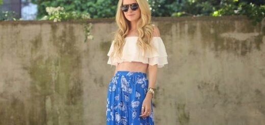 1-off-shoulder-ruffled-crop-topw-ith-printed-skirt