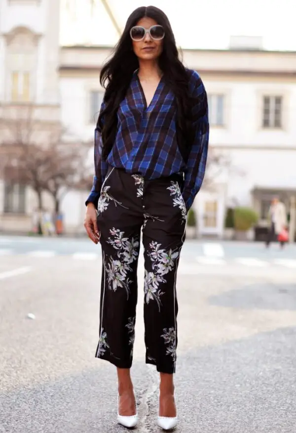 1-plaid-print-top-with-floral-pants