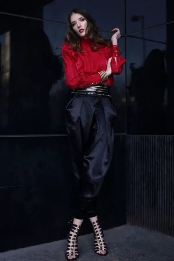 1-red-blouse-with-silk-harem-pants