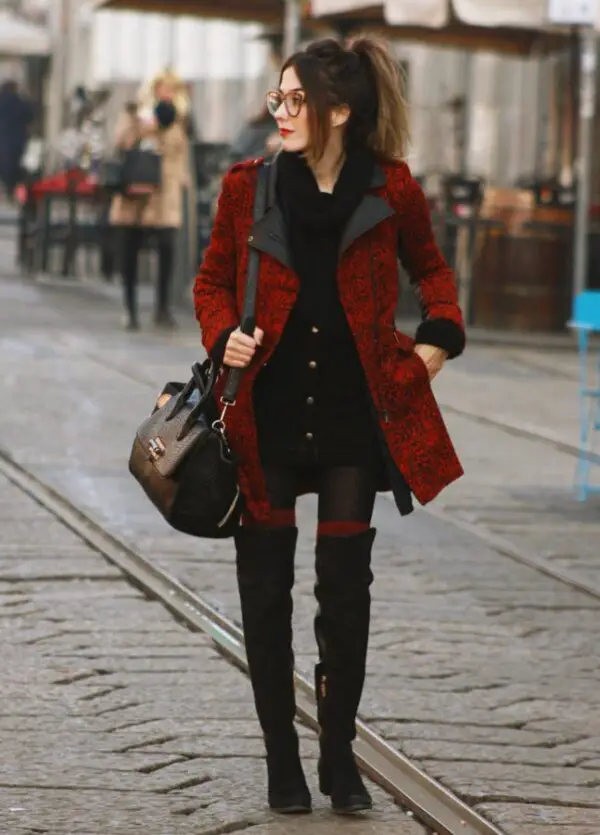 1-red-tweed-coat-with-cold-weather-outfit