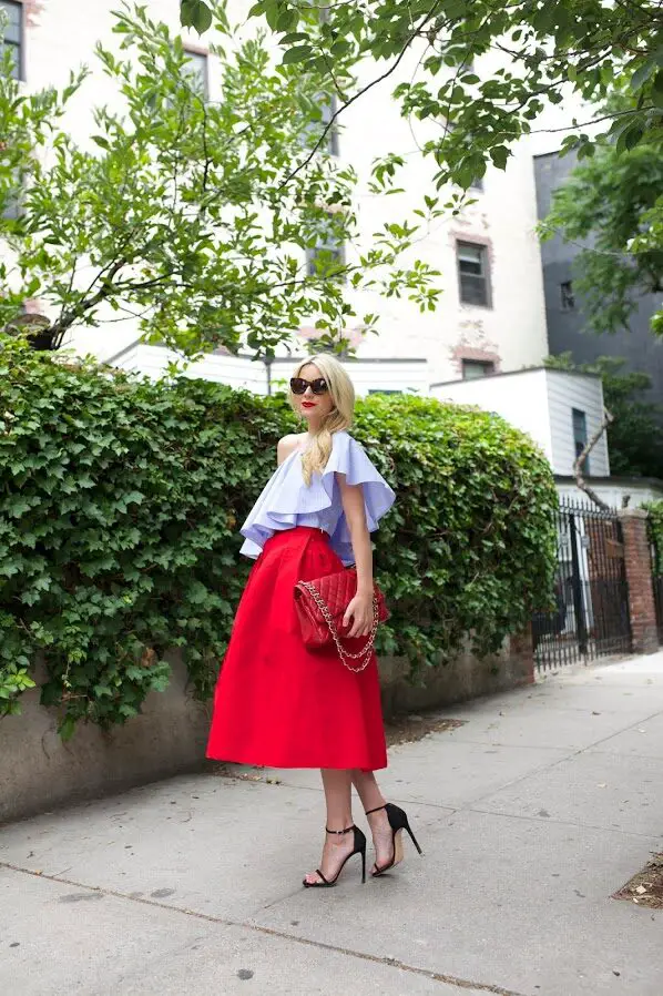 1-ruffled-one-shoulder-top-with-red-midi-skirt