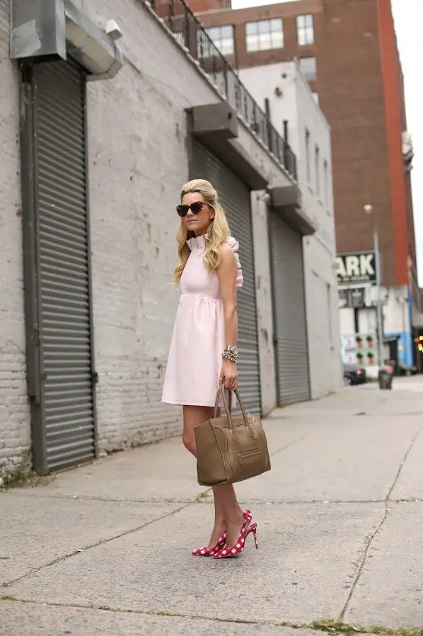 1-ruffled-pastel-dress-with-gingham-shoes