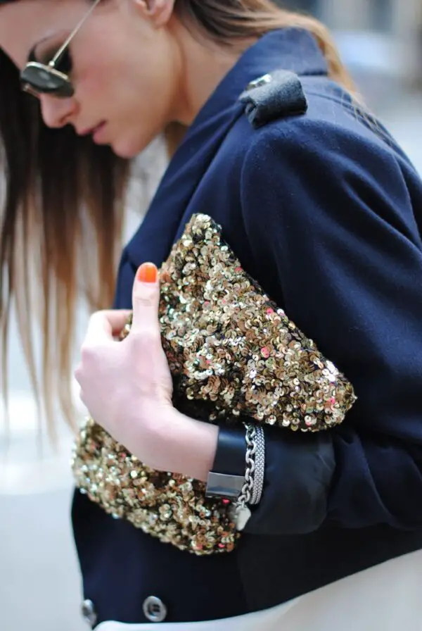 1-sequin-clutch-with-sleek-outfit
