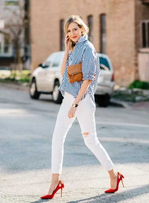 1-striped-button-down-shirt-woth-white-jeans