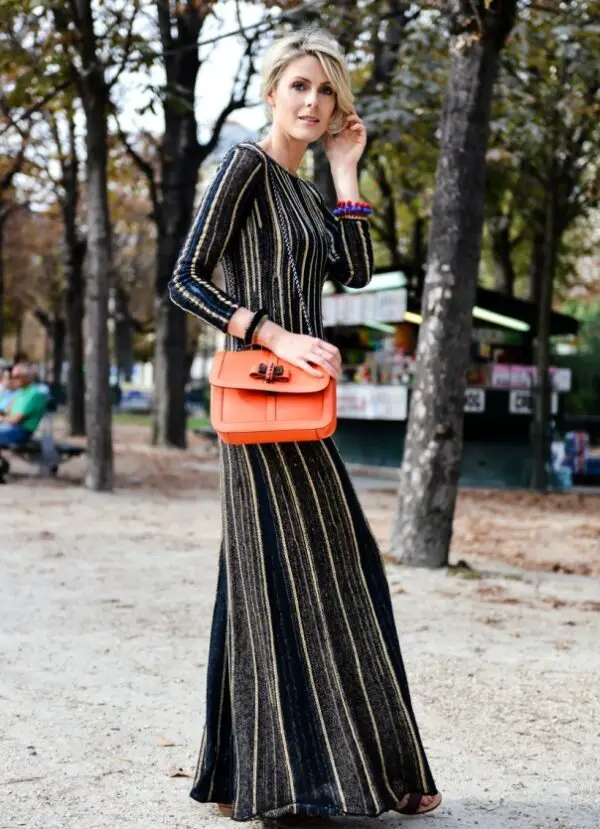 1-striped-maxi-dress-with-trendy-bag-and-beacelets