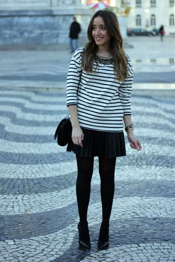 1-striped-sweater-with-pleated-skirt