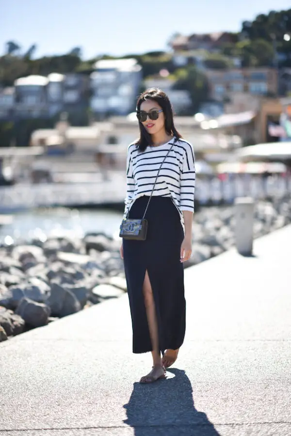 1-striped-top-with-slit-skirt