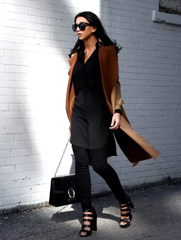 1-structured-coat-with-black-dress-and-jeans