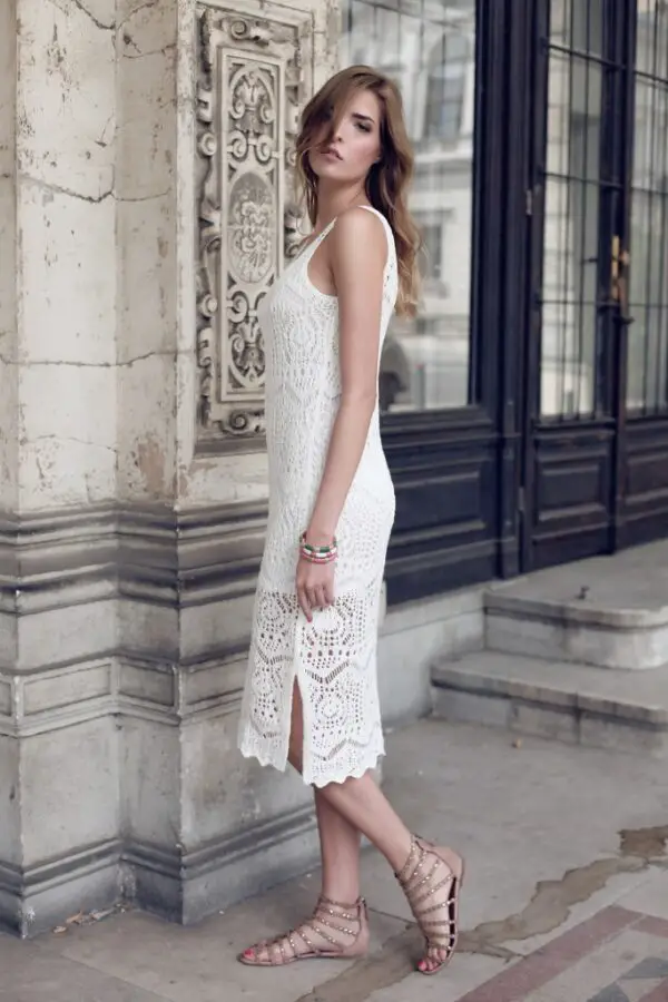 1-white-cut-out-dress-with-gladiator-sandals