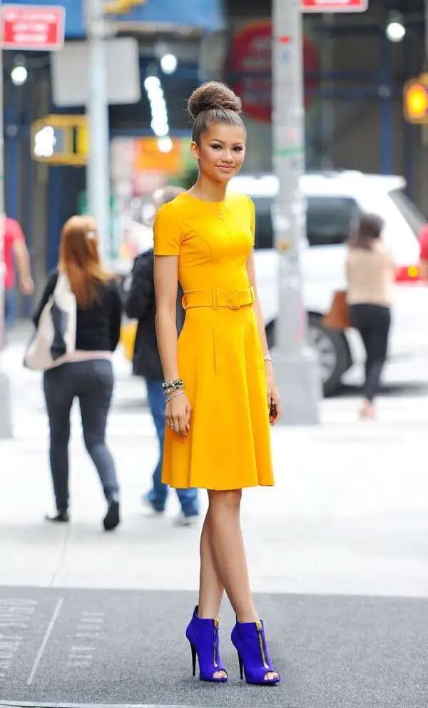 1-yellow-dress-with-blue-shoes