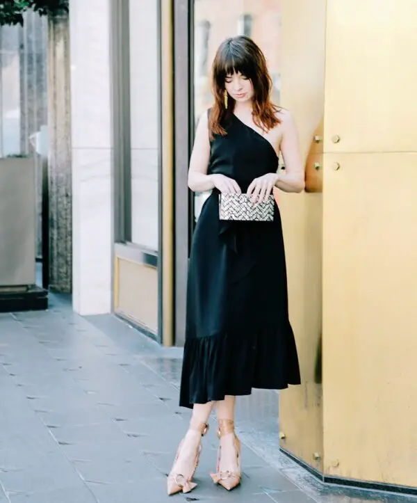 2-asymmetric-vintage-dress-with-nude-shoes