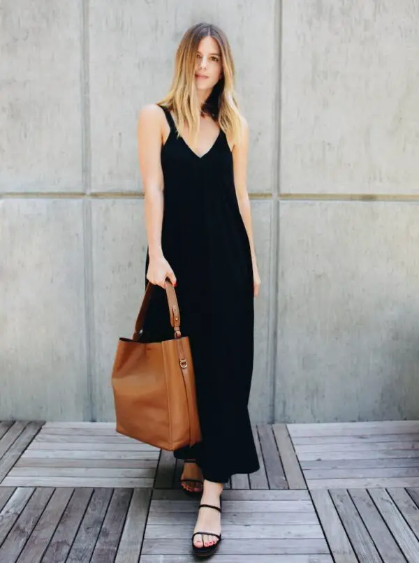 2-black-a-line-maxi-dress-with-leather-tote