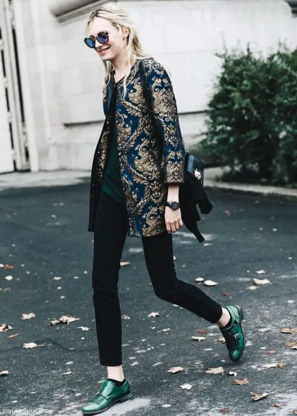 2-brocade-coat-with-black-outfit-and-green-shoes