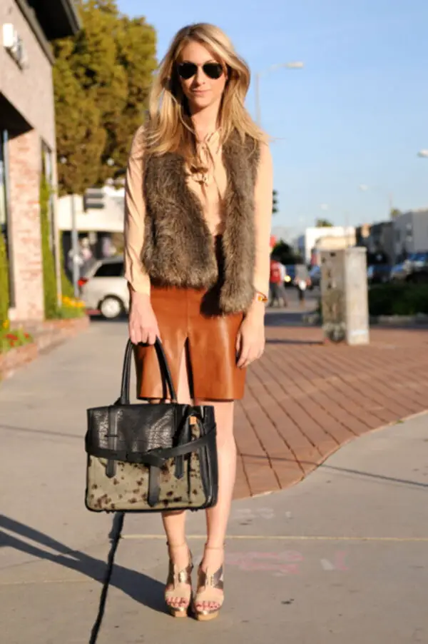 2-fur-vest-with-chic-outfit