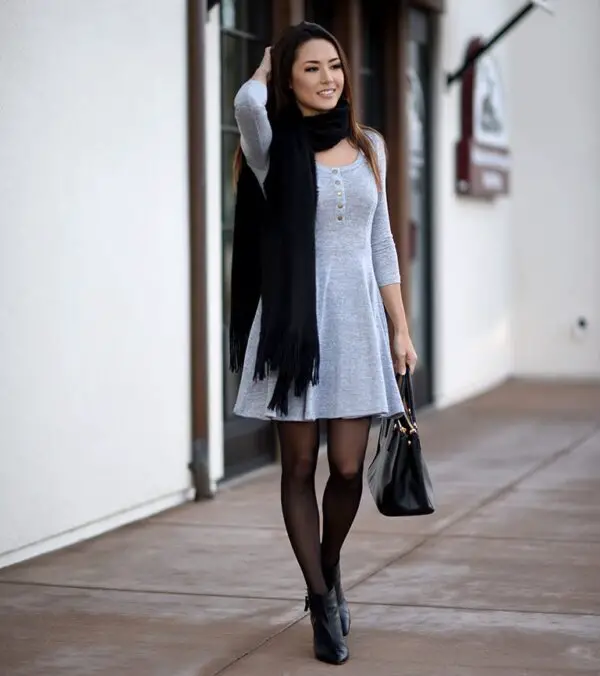 2-gray-dress-with-shawl-and-black-tights