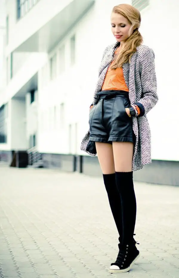2-leather-shorts-and-casual-top-with-high-socks-2