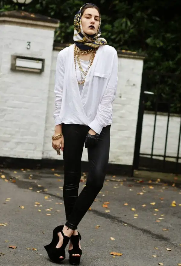 2-leggings-with-draped-white-top-and-layered-gold-necklaces-with-head-scarf