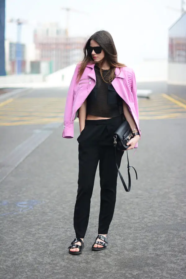 2-pink-jacket-with-all-black-outfit