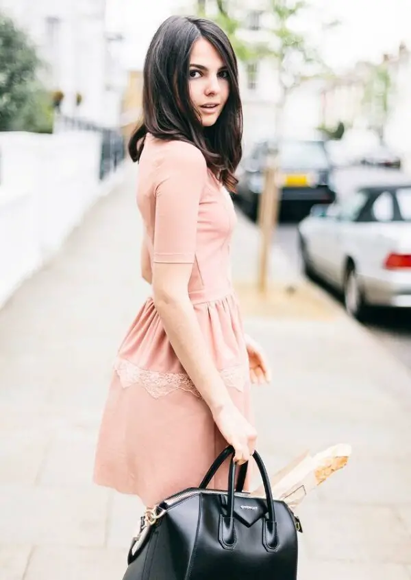 2-pink-lace-dress-with-black-bag