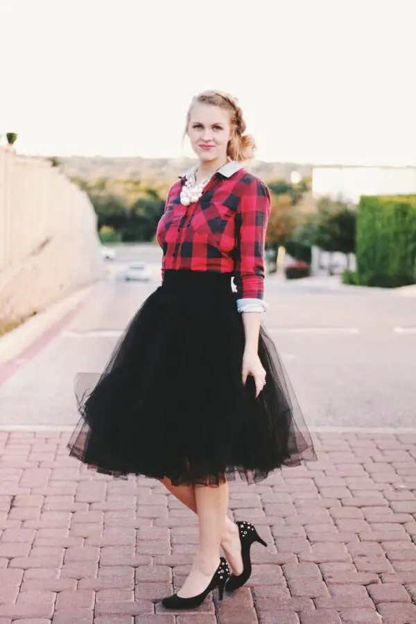 2-plaid-shirt-with-tulle-skirt